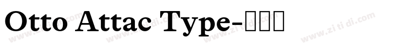 Otto Attac Type字体转换